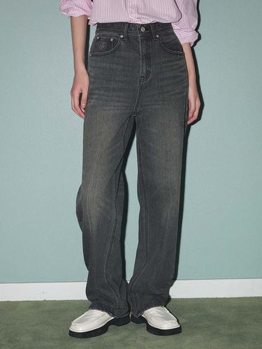 Straight Denim Pants_BLACK - CITYBREEZE - Modalova