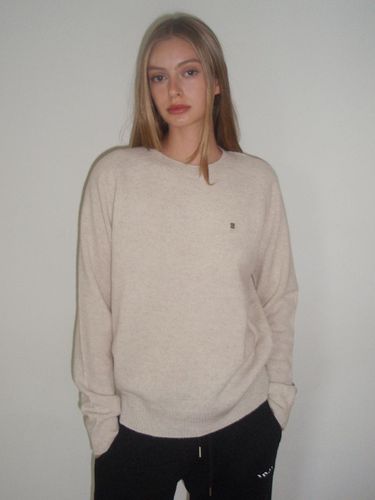 Merino Wool Sweater beige - INJIACTIVE - Modalova