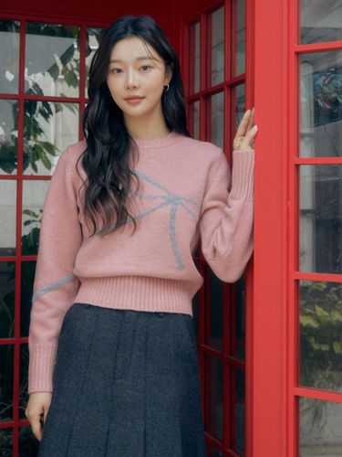 Wool ribbon round neck pullover knitwear - JJ JIGOTT - Modalova