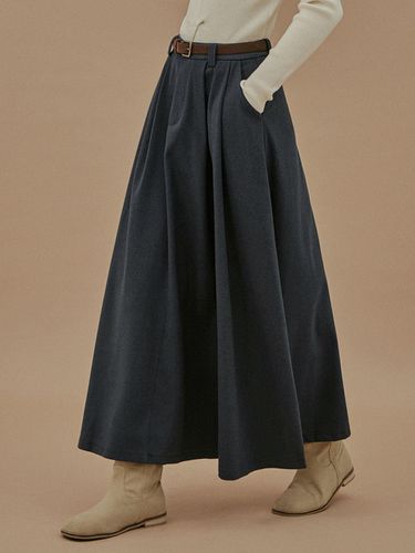 Duel Flared Long Maxi Skirt (belt set) - TWEE - Modalova