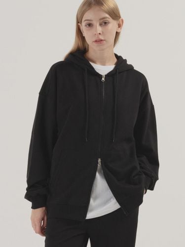 Essential Oversized Fit Two-Way Hooded Zip-Up - PIANER - Modalova