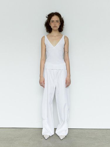 LINEN COTTON STRING PANTS (WHITE) - REPOS - Modalova