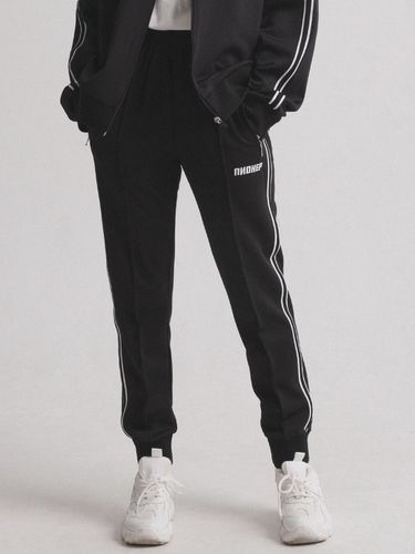 Semi-Line Signature Jogger Track Pants (Black) - PIANER - Modalova