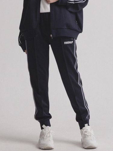 Semi-Line Signature Jogger Track Pants (Navy) - PIANER - Modalova