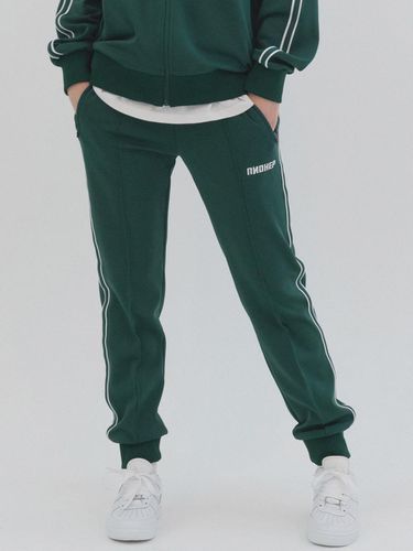 Semi-Line Signature Jogger Track Pants (Green) - PIANER - Modalova