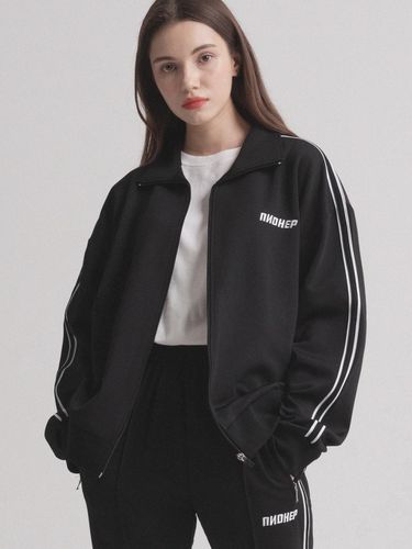 Semi-Line Signature Track Top (Black) - PIANER - Modalova