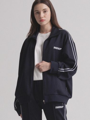 Semi-Line Signature Track Top (Navy) - PIANER - Modalova