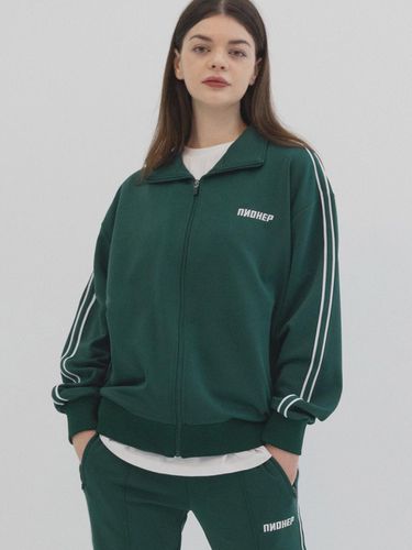 Semi-Line Signature Track Top (Green) - PIANER - Modalova