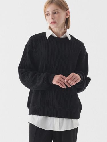 Comfortable oversized fit crew neck knitwear - PIANER - Modalova