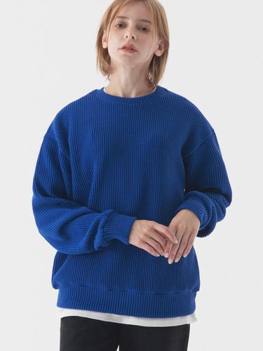 Compatible Oversized-fit Crew Neck Knitwear (Cobal - PIANER - Modalova