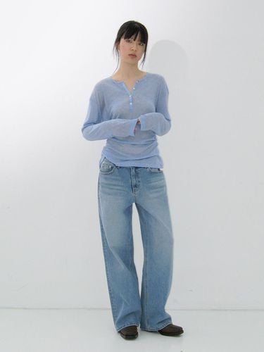 LOW RISE DENIM PANTS_L BLUE - REPOS - Modalova