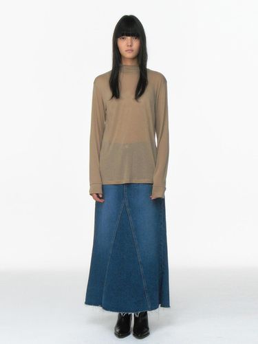 MAXI DENIM SKIRTS_M BLUE - REPOS - Modalova