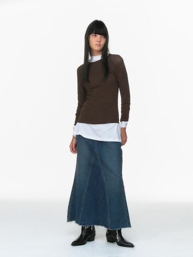 MAXI DENIM SKIRTS_Y BLUE - REPOS - Modalova