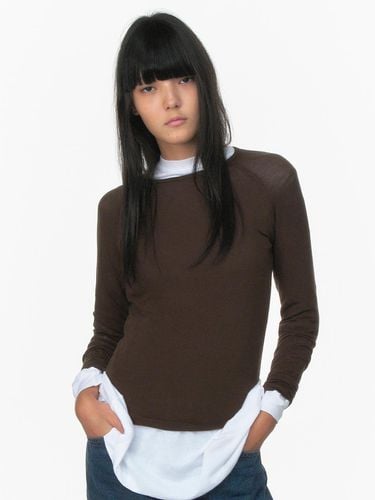 WOOL RAGLAN T-SHIRTS_BROWN - REPOS - Modalova