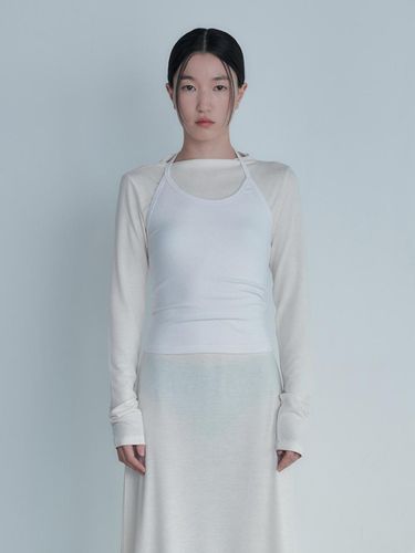 HALTERNECK T SHIRTS_IVORY - REPOS - Modalova