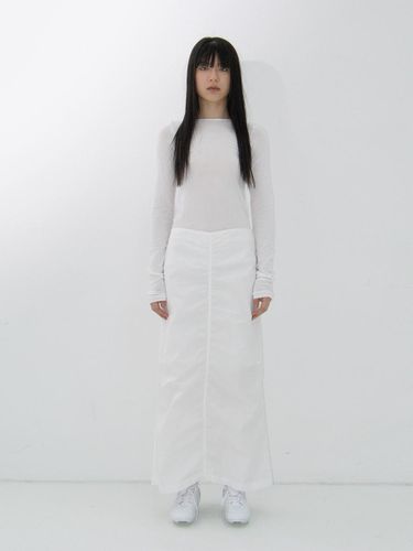 Gathering Skirt _White - REPOS - Modalova