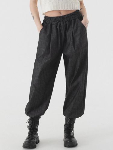 Denim like one chin jogger pants (black) - PIANER - Modalova