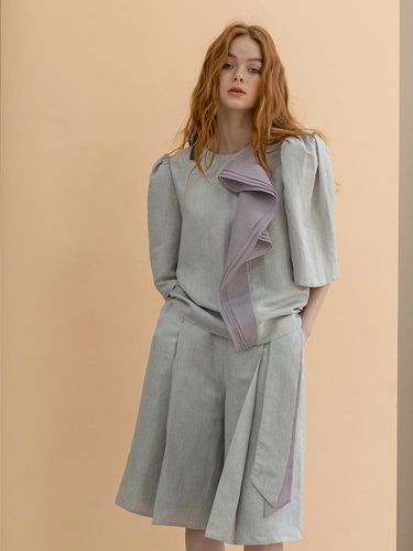 Waist Color - block Midi Pants - CAHIERS - Modalova