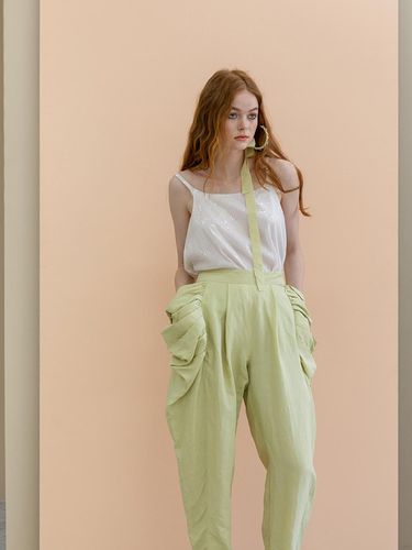 Draped Pocket Baggy Pants - CAHIERS - Modalova