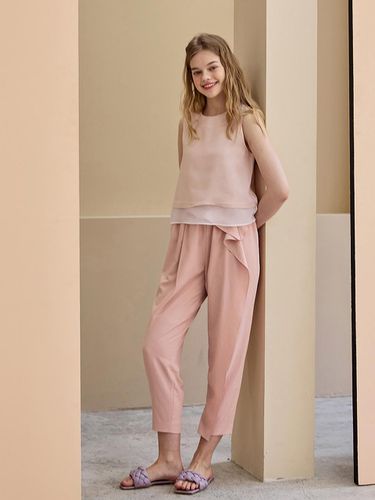 Ruffled Pants_BABY PINK - CAHIERS - Modalova