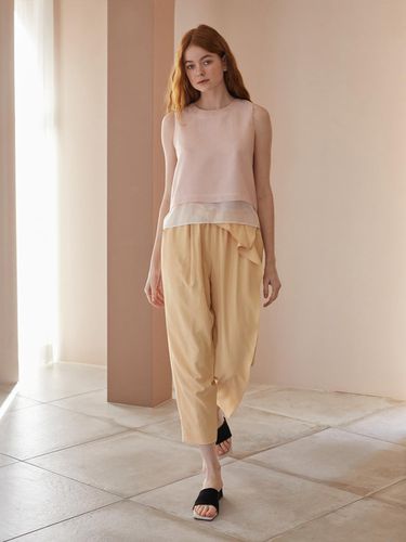 CAHISIENNE] Ruffle Rubber Banded Pants - CAHIERS - Modalova