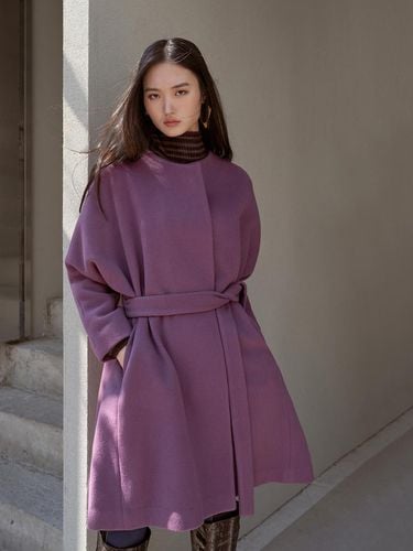 Oversized wool long coat - CAHIERS - Modalova