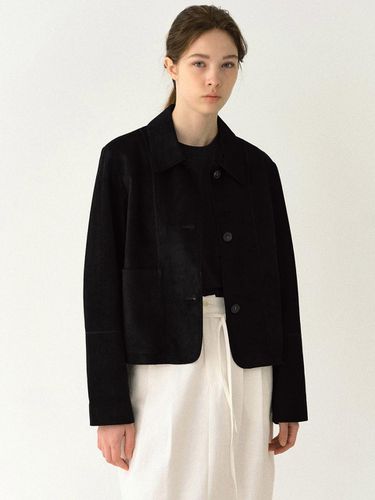 Bailey Suede Jacket (Black) - LeniL - Modalova