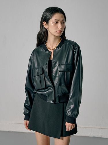 R24LRJP003] Leather Blouson - racoco - Modalova