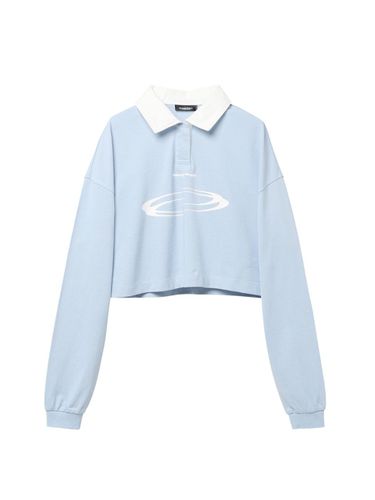 W Identity Pique Collar T Shirt - Sky Blue - OPENING PROJECT - Modalova