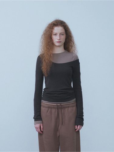 Wool Back Scoop Neck T-shirts () - REPOS - Modalova