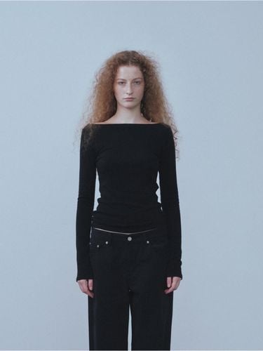 Wool Back Scoop Neck T-shirts () - REPOS - Modalova