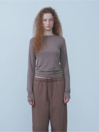 Soft Round T-shirts (Light Brown) - REPOS - Modalova