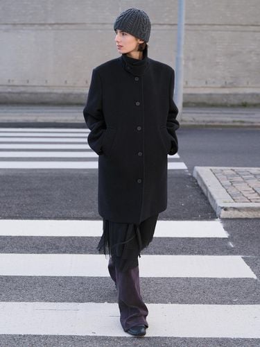 OVERSIZED SINGLE COAT (DARK NAVY) - Burmula - Modalova