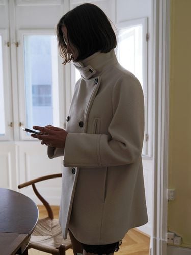 WOOL PEA COAT - Burmula - Modalova