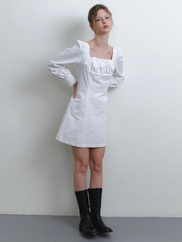 Bust shirring dress - white - KINDABABY - Modalova