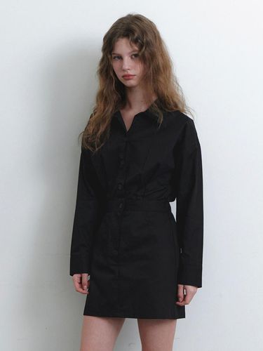 Classic trench dress - black - KINDABABY - Modalova