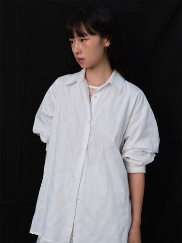 Oversized Cotton Shirt (White) - PPB - Modalova