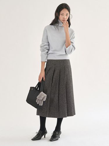 Wool pleats skirt charcoal - MOMET - Modalova