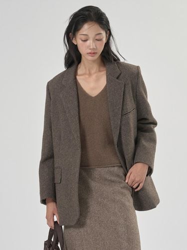 Bain Twill Line Wool Jacket - MOMET - Modalova