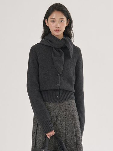 Exclusive] MOOY Knitwear Wool Cardigan Shawl SET - MOMET - Modalova