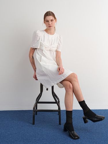 BABY DOLL MINI DRESS / WHITE - PAUL&ALICE - Modalova