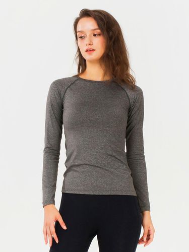 Basic Long Sleeve T-shirt_Charcoal - REINAMORA - Modalova