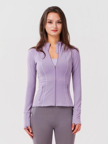 Newtro Zip-Up Jacket Mauve Violet - REINAMORA - Modalova