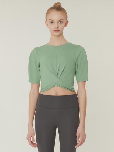 Reblissy Puff Sleeve Top_Forest Shade - REINAMORA - Modalova