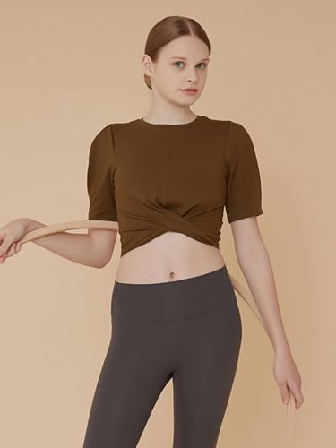 Reblissy Puff Sleeve Top_Military Brown - REINAMORA - Modalova