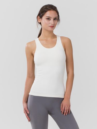 Stretch Tank Top Off-White - REINAMORA - Modalova