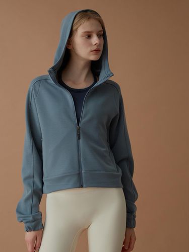 Take a Stroll Zip-Up Hoodie_Blue Fusion - REINAMORA - Modalova