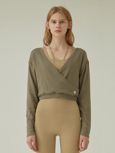 Cross cropped sweatshirt _green - REINAMORA - Modalova