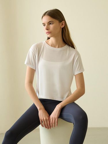 Airy short sleeve T-shirt_Bright White - REINAMORA - Modalova