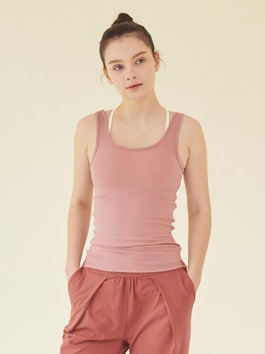 Restful Ribbed Tank Top - REINAMORA - Modalova